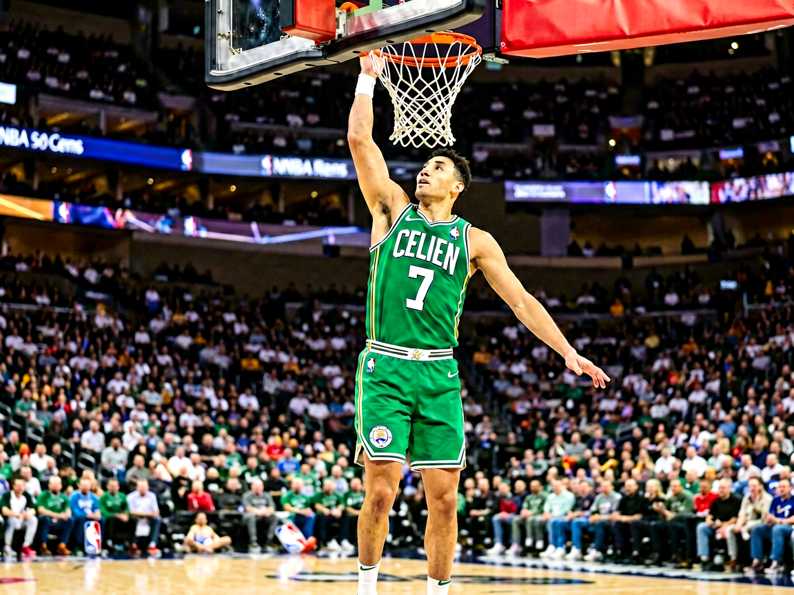 NBA比赛中球员扣篮精彩瞬间